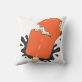 Coussin Morsure d'été enjouée, vibrations de popsicle auda (Verso)