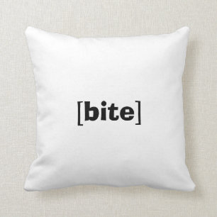 Coussin [morsure] faites dans le genre tragique le carreau