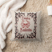 Coussin Mortel Beau - Gothique Crâne Floral (Couverture)