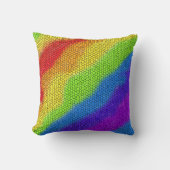 Coussin Mosaic Abstrait Rainbow Design - (Recto)