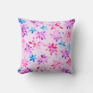 Coussin "Mosaic Dreams" Abstrait Floral Artistique