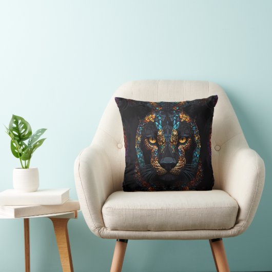 Coussin Mosaic Panther Art (Chaise)