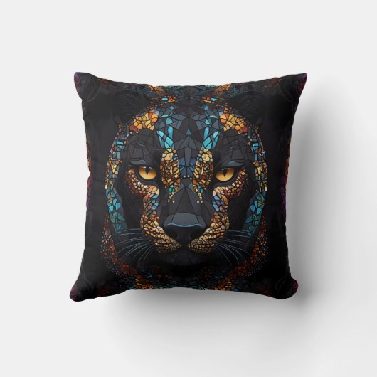 Coussin Mosaic Panther Art (Verso)