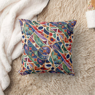 Coussin Mosaïque Art moderne colorée