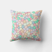 Coussin Mosaïque cellulaire pastel (Verso)