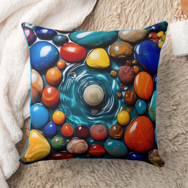 Coussin Mosaïque de gemme de l'océan (Couverture)