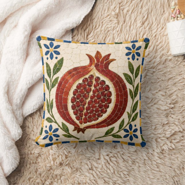 Coussin Mosaïque de Grenade Méditerranéenne Décorative (Couverture)