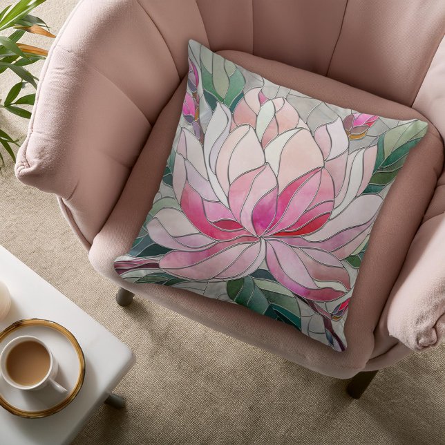 Coussin Mosaïque des fleurs de Magnolia (Créateur téléchargé)