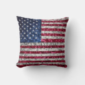 Coussin Mosaïque du drapeau américain (Recto)