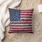 Coussin Mosaïque du drapeau américain (Couverture)