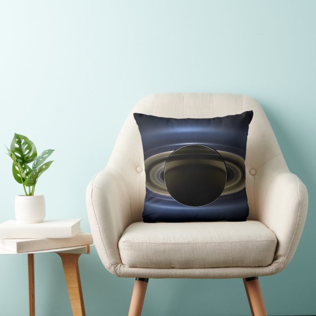 Coussin Mosaïque Du Système Saturne Rétro-Éclairé Par Le S (Chaise)