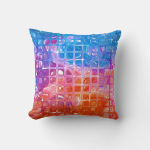 Coussin Mosaïque dynamique : Arrière - plan Abstrait multi