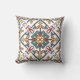 Coussin mosaïque géométrique