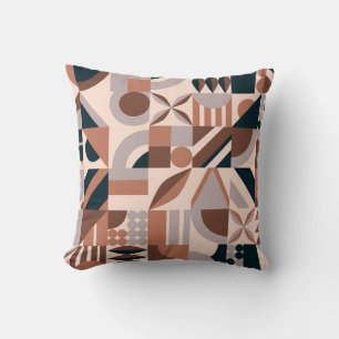 Coussin Mosaïque géométrique colorée, arrière - plan abstr