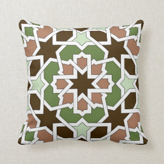 Coussin Mosaïque marocaine de croquis géométrique dans