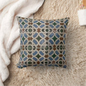 Coussin Mosaïque méditerranéenne bleu vert (Couverture)