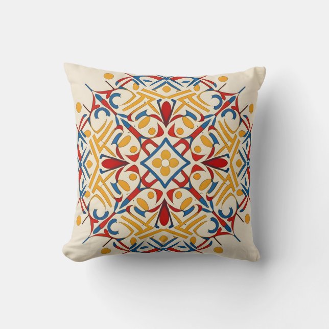 Coussin mosaïque vintage (Recto)