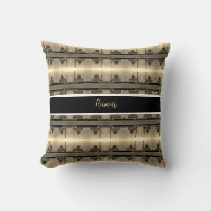 Coussin Mosquée Buniya Bagdad Irak vintage