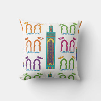Coussin Mosquée marocaine Minaret & Arch Motif
