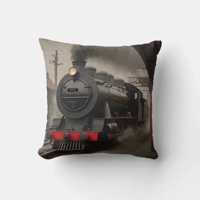 Coussin Moteur ferroviaire à la gare (Recto)