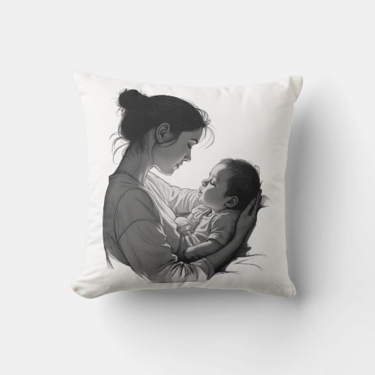 Coussin Mother & Baby artwork (Recto)