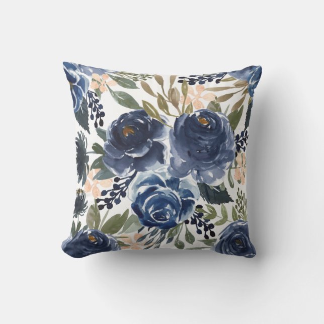 Coussin Mothers Day Indigo Rose  (Recto)