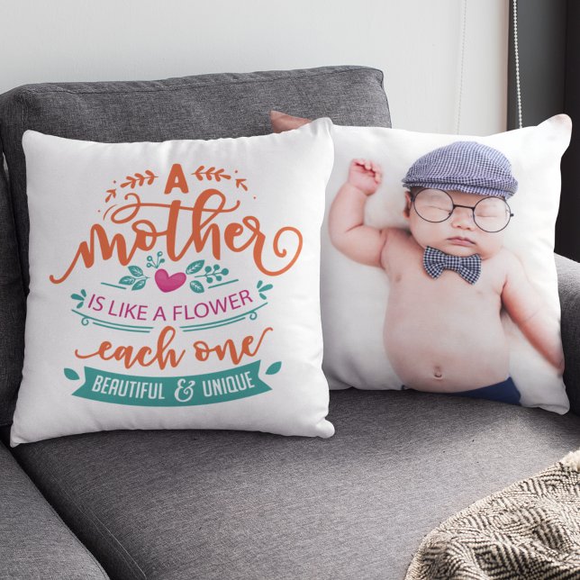 Coussin Mothers day inspiration citation modèle photo (Créateur téléchargé)