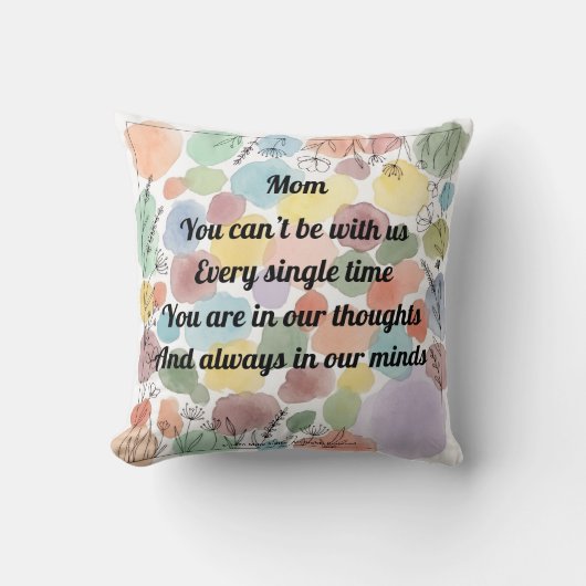 Coussin Mother's Day Poem Throw (Recto)