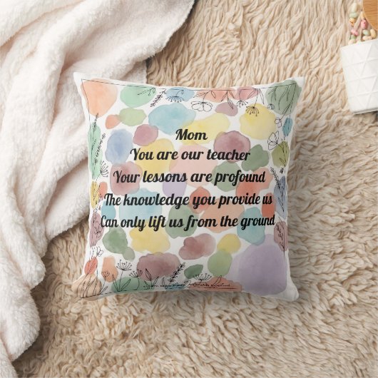 Coussin Mother's Day Poem Throw (Couverture)