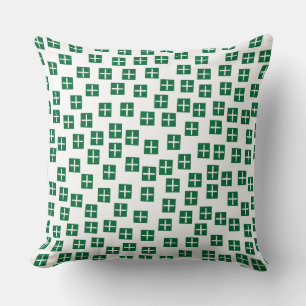 Coussin Motif 270715 - Vert et blanc de la forêt