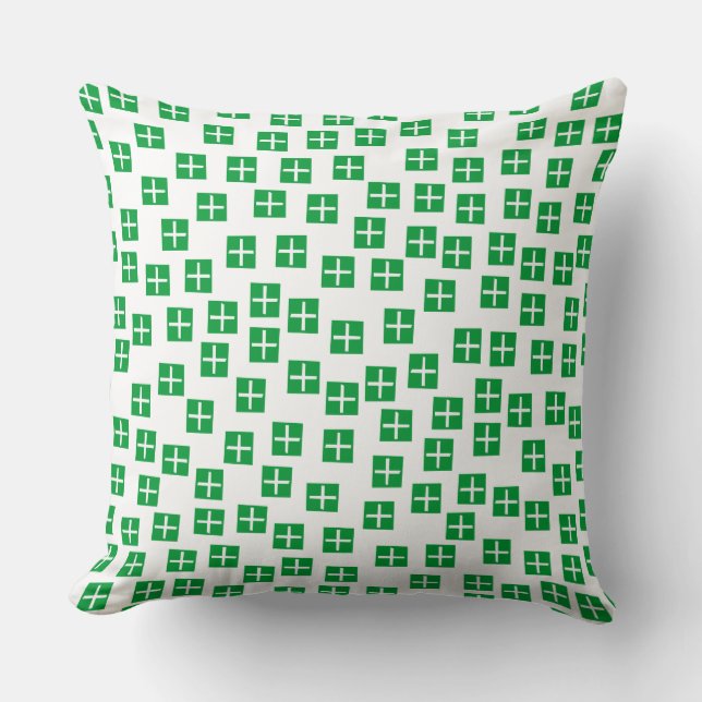 Coussin Motif 270715 - Vert et blanc d'herbe (Recto)