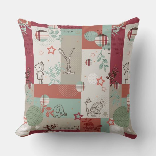 Coussin Motif 2 d'édredon de bébé (Recto)