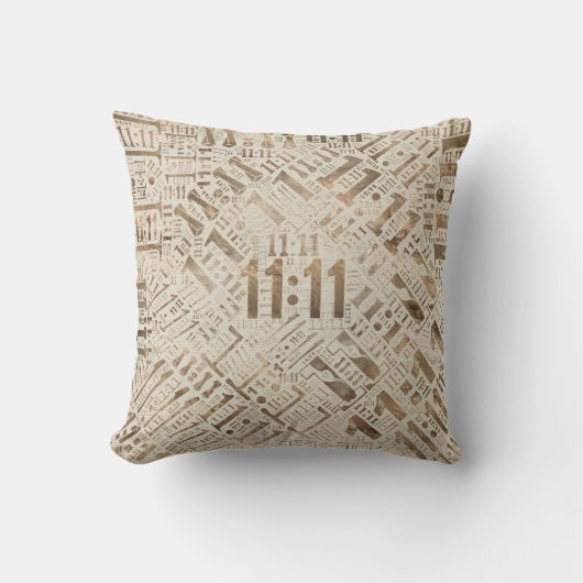Coussin Motif #2 du Numerology onze onze (Recto)