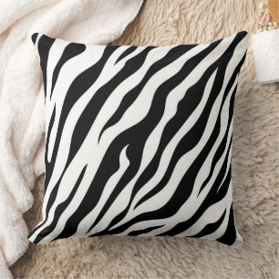 Coussin Motif à bandes Zebra
