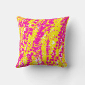 Coussin Motif à bec rose et jaune (Verso)