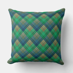 Coussin Motif à carreaux avec coloration en zig zag