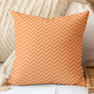 Coussin Motif à carreaux orange rose élégant