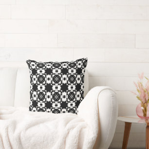 Coussin Motif à carreaux rétro minimaliste – Conception mo