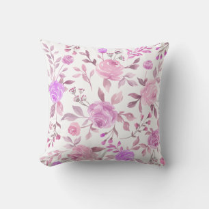 Coussin Motif à fleurs Pastel