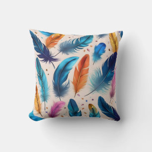 Coussin Motif à plumes Art de plumes Galerie d'art de plum