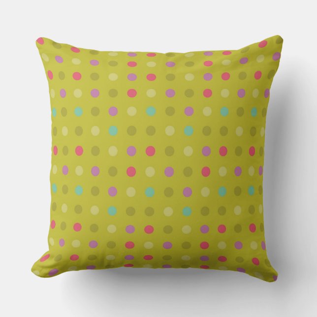Coussin Motif à pois d'arrière - plan (Recto)