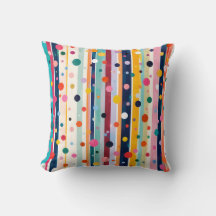 Motif à pois et rayures Color Pop