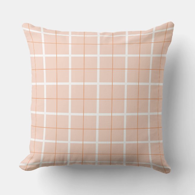 Coussin Motif à rayures verticales de couleur douce et des (Recto)