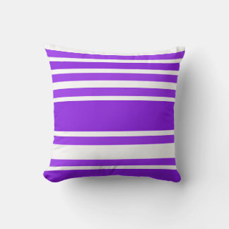 Coussin Motif à rayures violettes moderne pour décoration