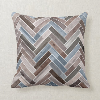 Coussin Motif à squelette en gris Brown bleu