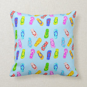 Coussin Motif à tapes Bleues à tonnerre
