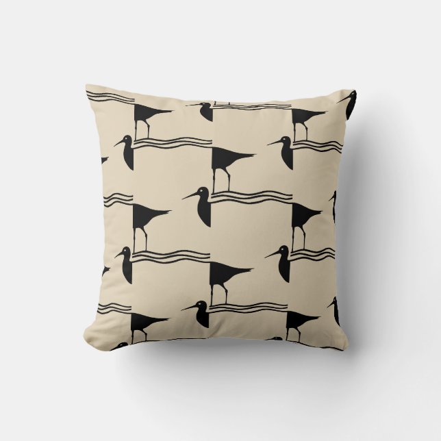 Coussin motif à thème CRANE nautique amusant (Recto)