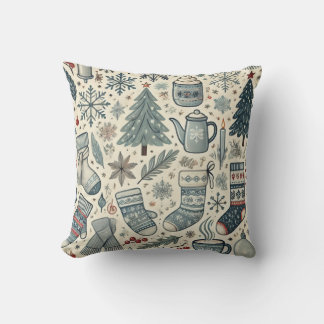 Coussin Motif à thème hivernal