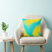 Coussin motif abstrait. (Chaise)