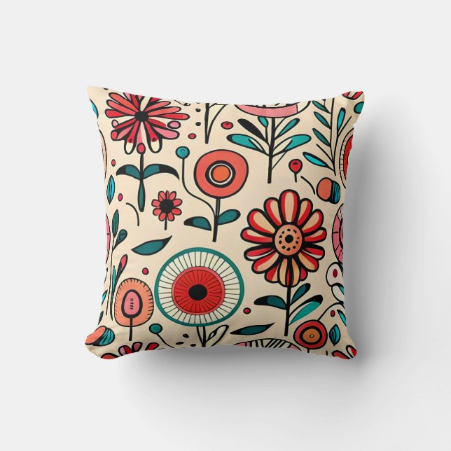 Coussin Motif Abstrait (Recto)